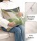 Green Leaves Spring Summer Throw Pillow Covers Geometric Palm Tree Pillow Covers 18x18 Set of 2 Modern Home Decor Room Tropical Outdoor Decorative Pillowcase for Sofa Bed Couch